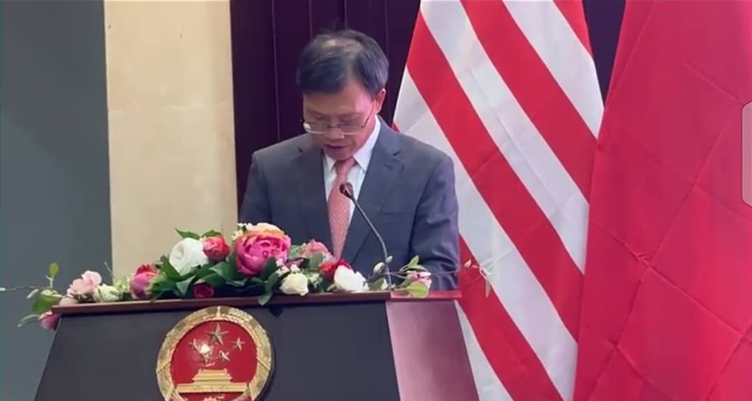The Chinese Ambassador to Liberia making his remarks.jpg